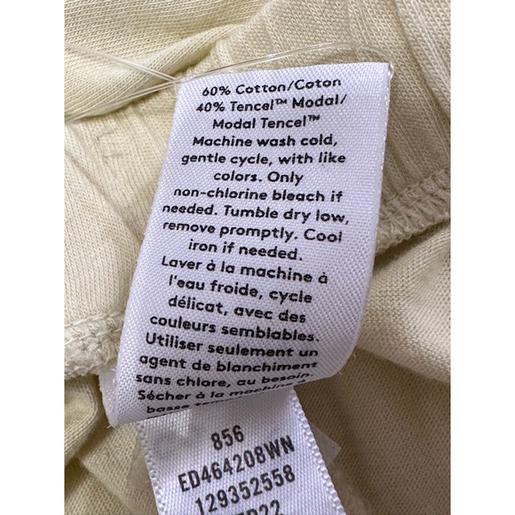 Open Edit Pull-On Pants Side Pocket Full Length Knit Yellow Women's 2X Plus NWOT - Picture 8 of 8